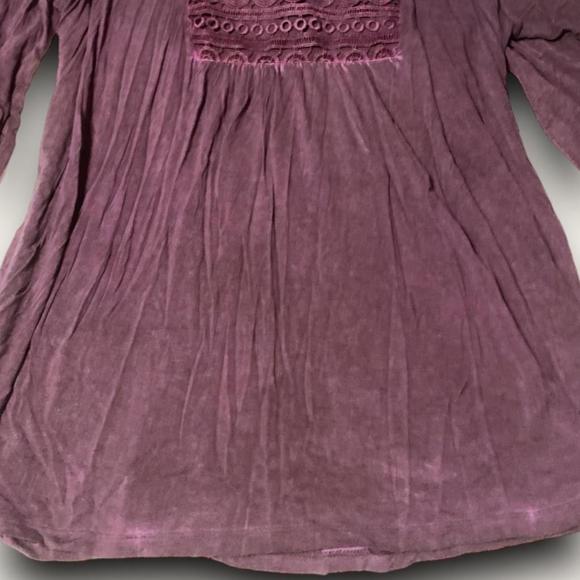 Como Vintage Purple Tunic Top Peasant Blouse Whimsygoth Fairygrunge Plus Size 2x - Picture 2 of 8